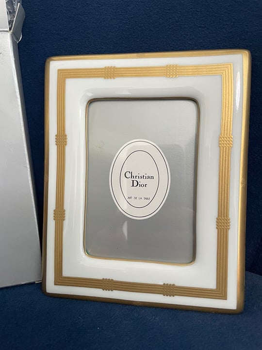 1980s Christian Dior Picture Frame Original Box CD6013-46
