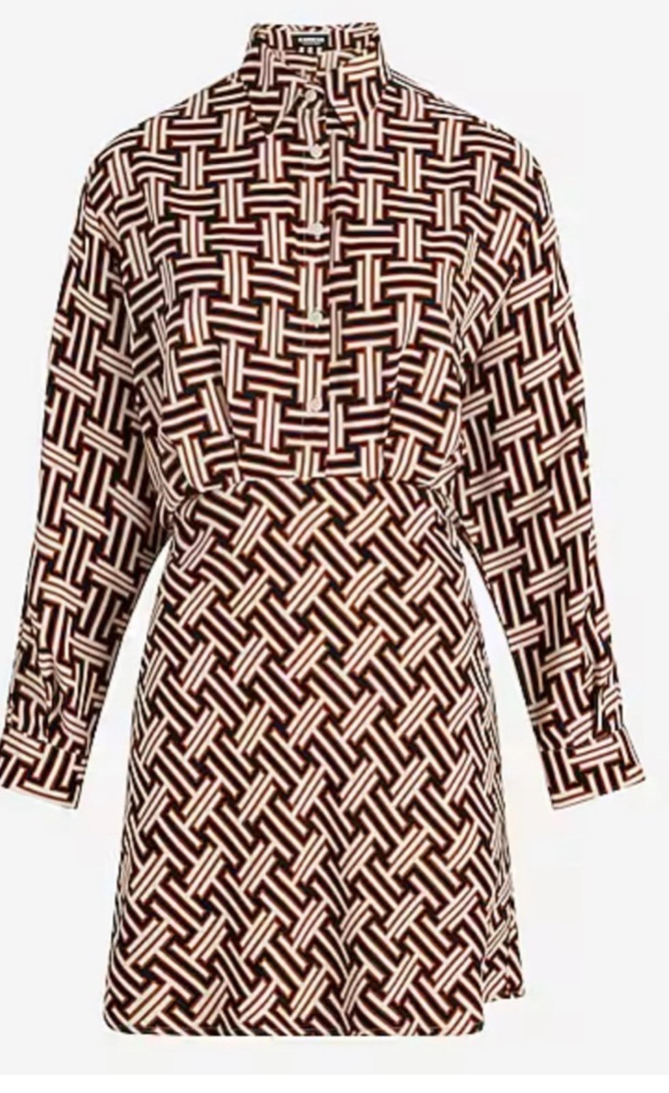 EXPRESS Med Portifino Mini Shirtdress New