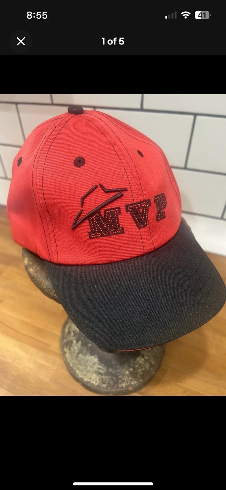 NWT Pizza Hut MVP Red Strapback Baseball Cap Hat Uniforms