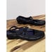 Vaneli Marjory Women's Black Leather Lined Slingback Low Wedge Sz 11M