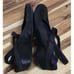 Vaneli Marjory Women's Black Leather Lined Slingback Low Wedge Sz 11M