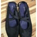 Vaneli Marjory Women's Black Leather Lined Slingback Low Wedge Sz 11M