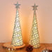 Lighted Christmas Table Decorations with Star and 10 LED Lights 2 pack