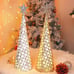 Lighted Christmas Table Decorations with Star and 10 LED Lights 2 pack