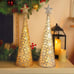 Lighted Christmas Table Decorations with Star and 10 LED Lights 2 pack
