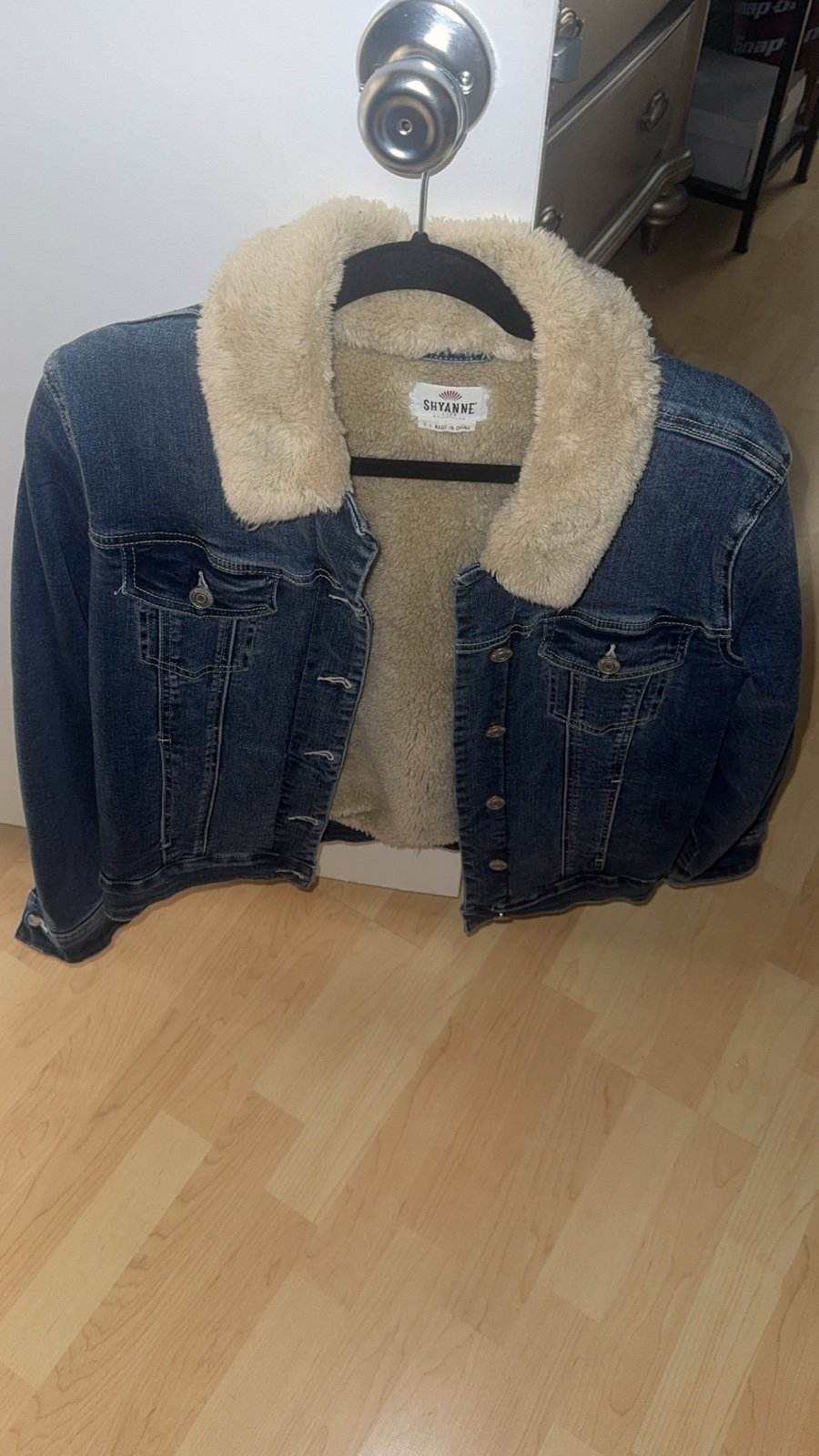 Shyanne Denim Sherpa Button up Jacket women