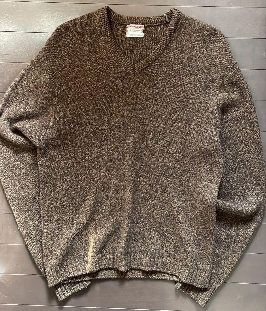 McGREGOR mohair knit V-neck 60s