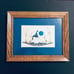 Leo Sweetpea Neilson Native American Canadian Geese Oak Framed Matted Print