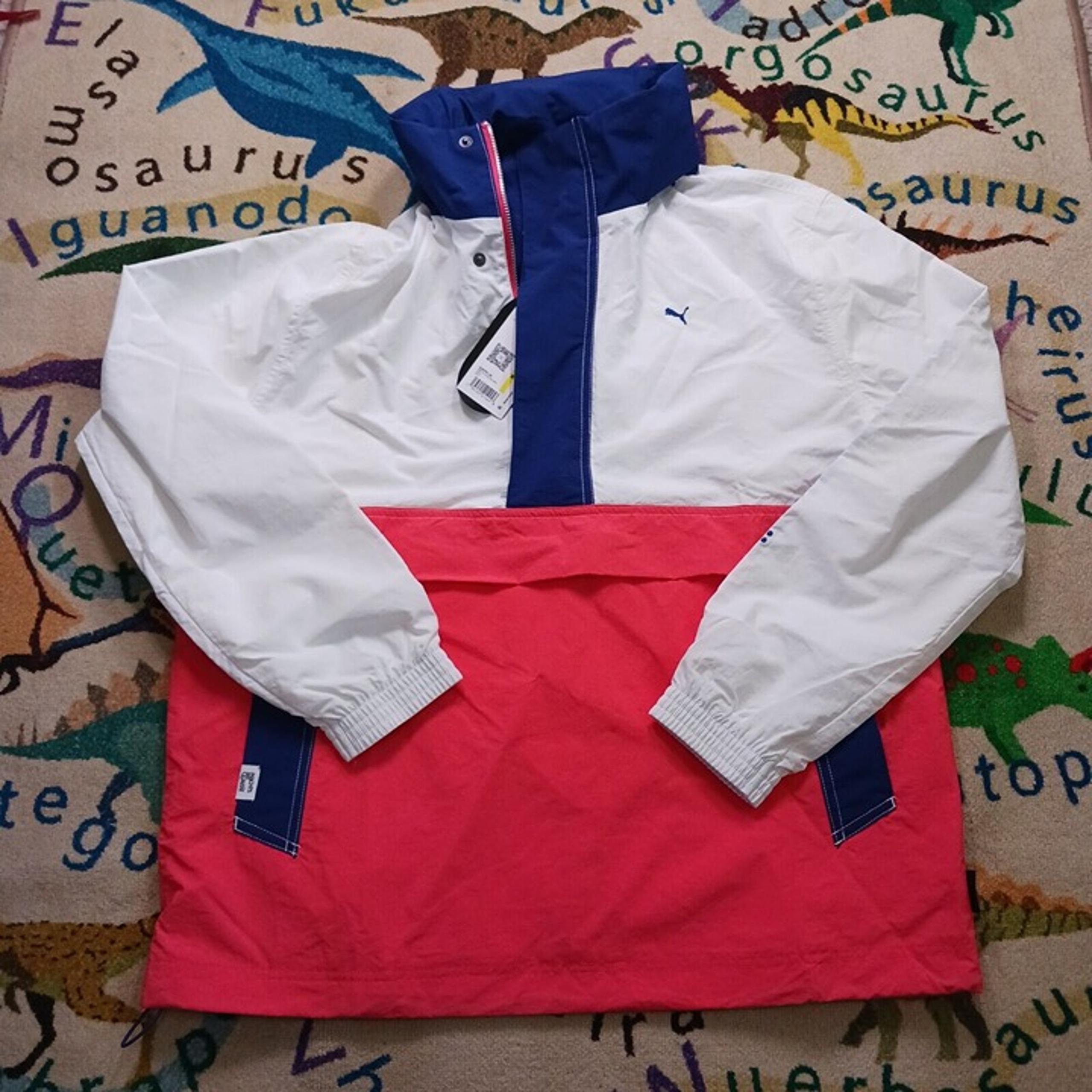 Puma Cordura MMQ Half Zip Lightweight Pullover 535791 35 Salmon Jacket Mens Sz M