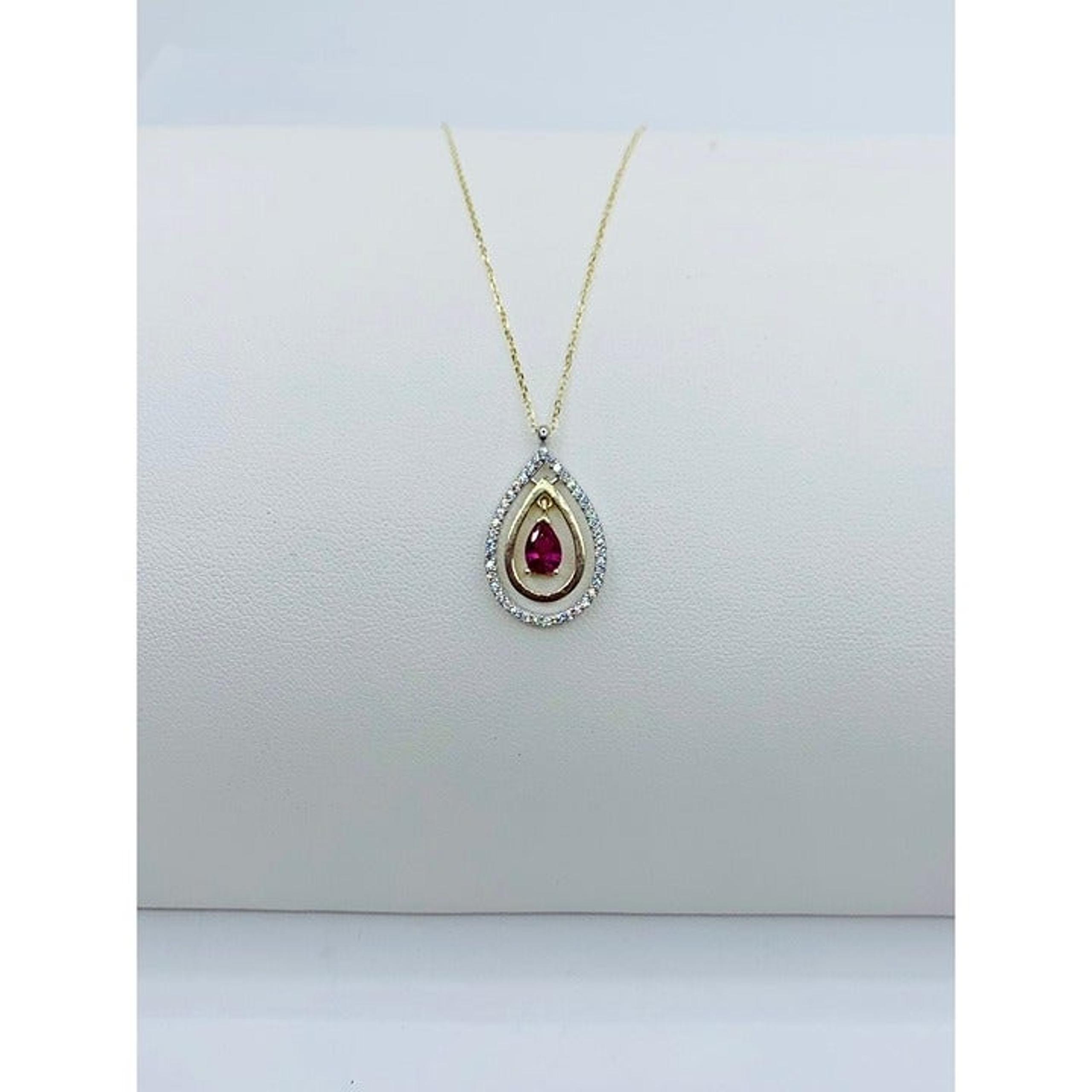 10k solid gold necklace drop pendant