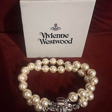 Vivienne Westwood Pearl Bracelet Silver