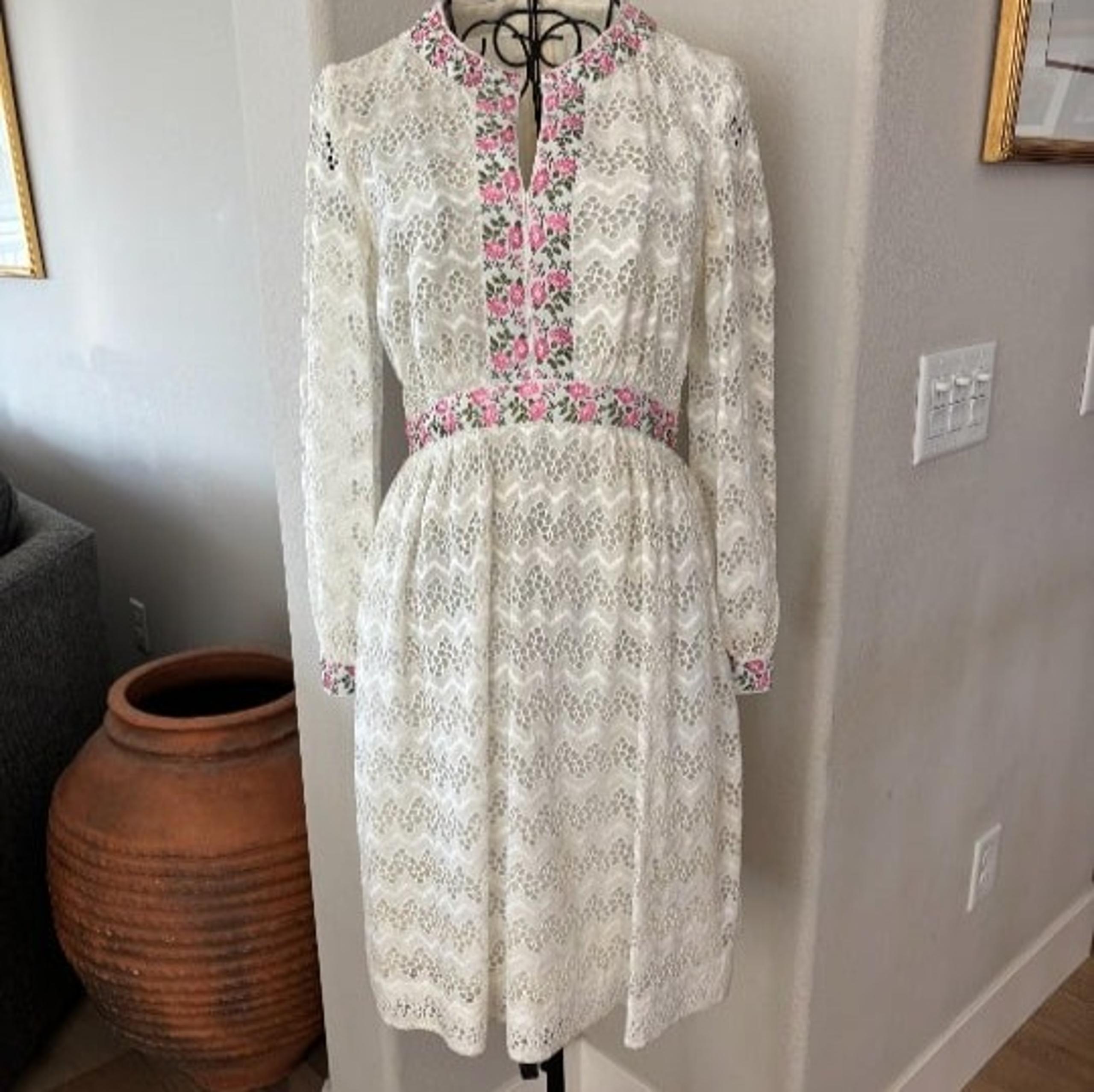 Vintage 1960's Saks Fifth Avenue Eyelet Dress