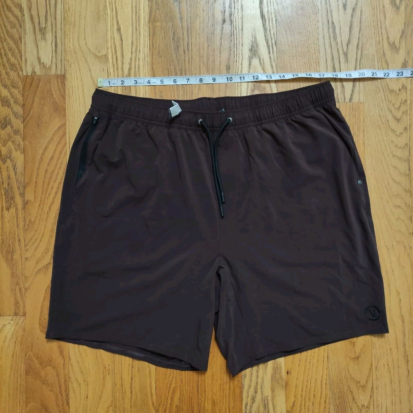 Vuori Kore Elevate Shorts Mahagony Brown Size Men's XXL Athletic Workout Summer