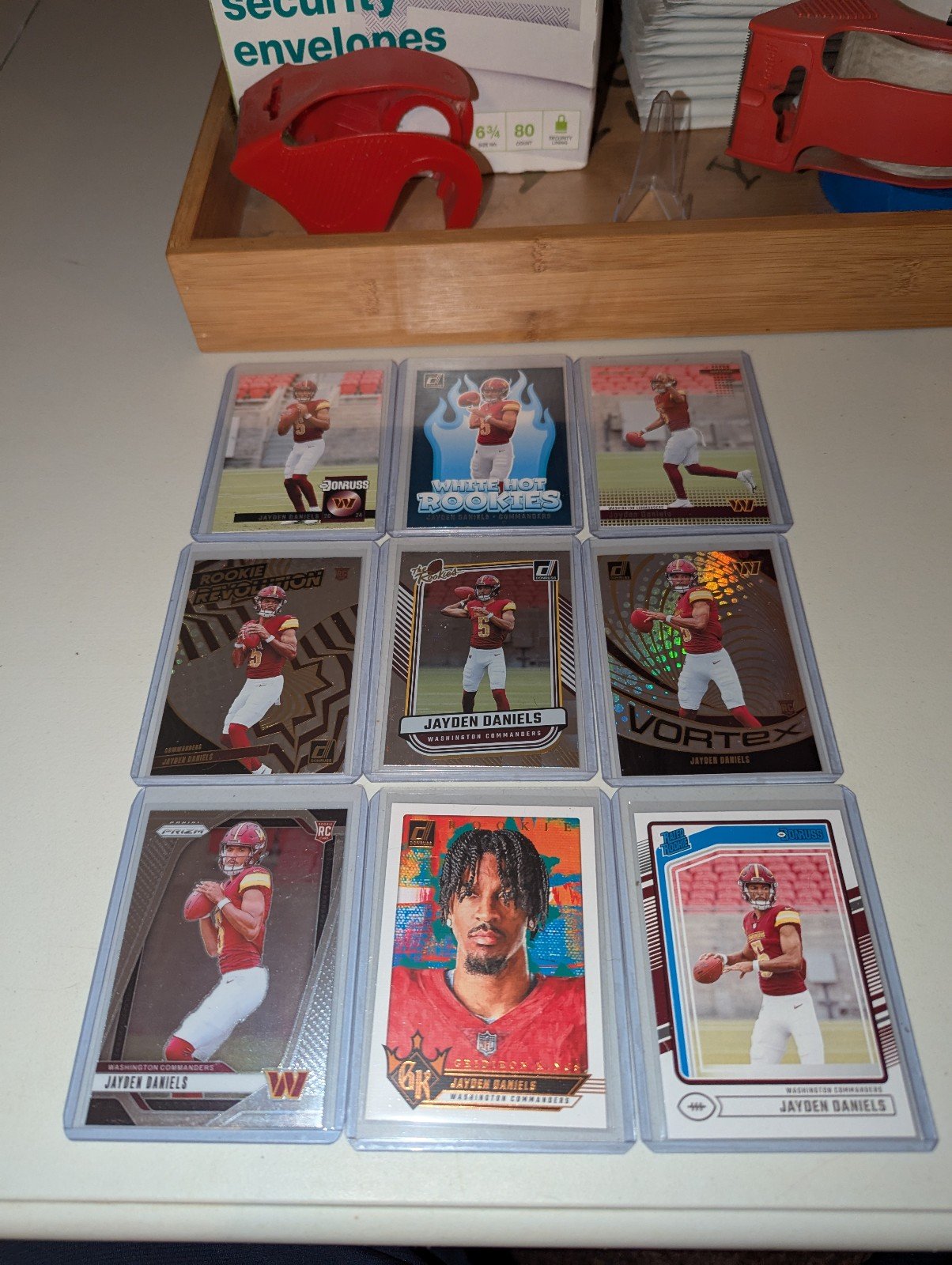 Jayden Daniels Prizm & Donruss Rated Rookie lot of 9! MINT