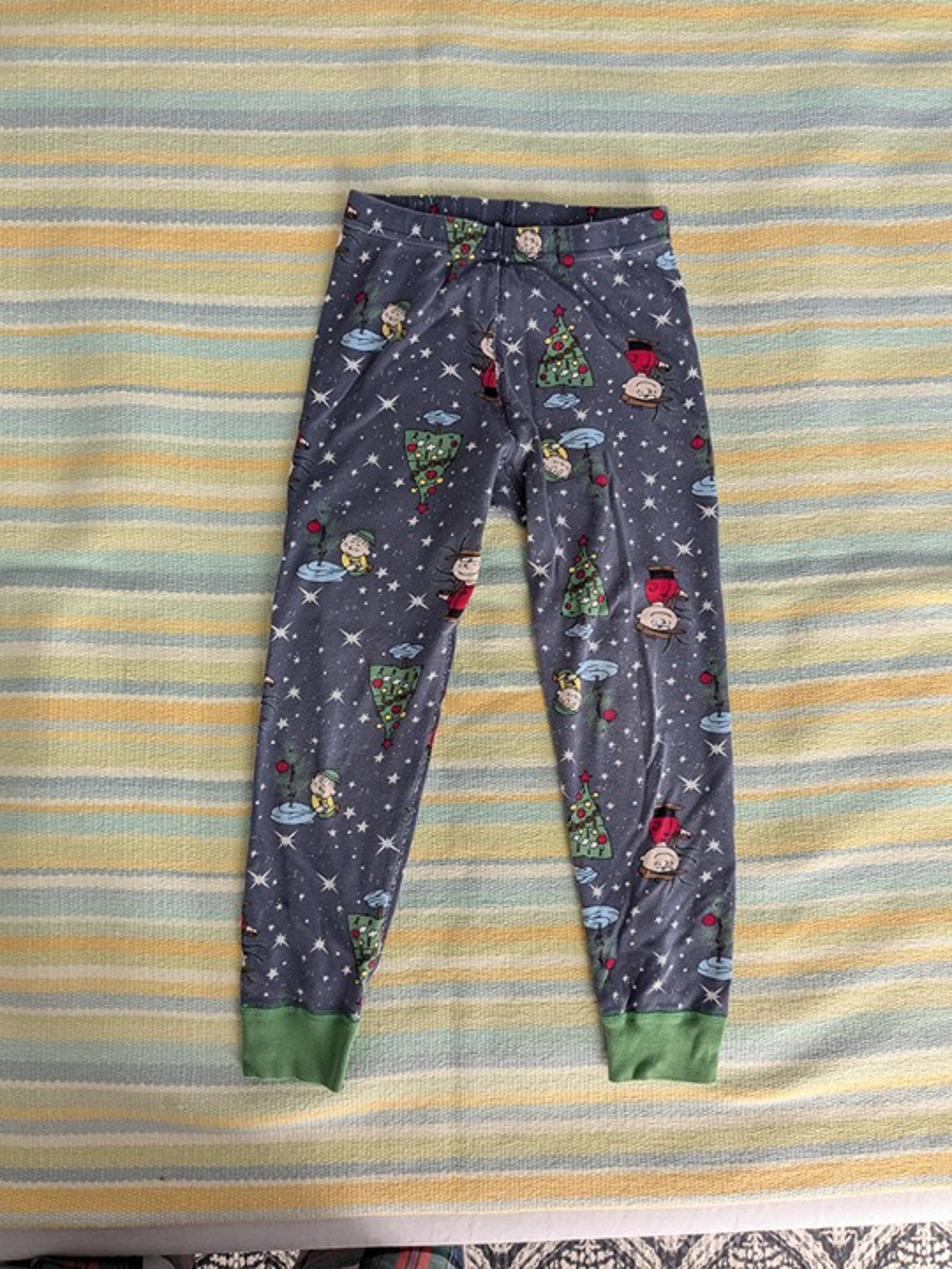 ⭐ Hanna Andersson Peanuts Charlie Brown Holiday PJ pajama pants size 5