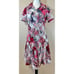 Vintage Edith Flagg California Drop Waist Abstract Print Short Sleeve Dress 12