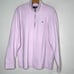 Vineyard Vines Saltwater Quarter Zip Pink Cloud Stripe Sz XL Nautical Preppy