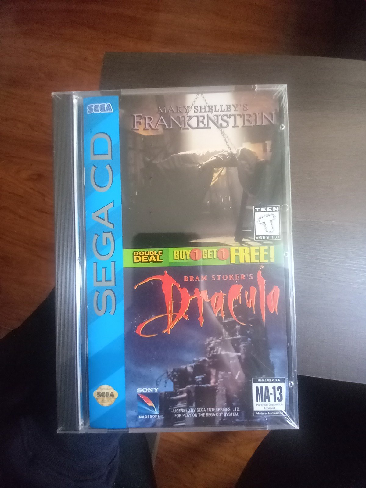 1993 Mary Shelley's Frankenstein &Bram Stoker's Dracula Sega CD New Sealed