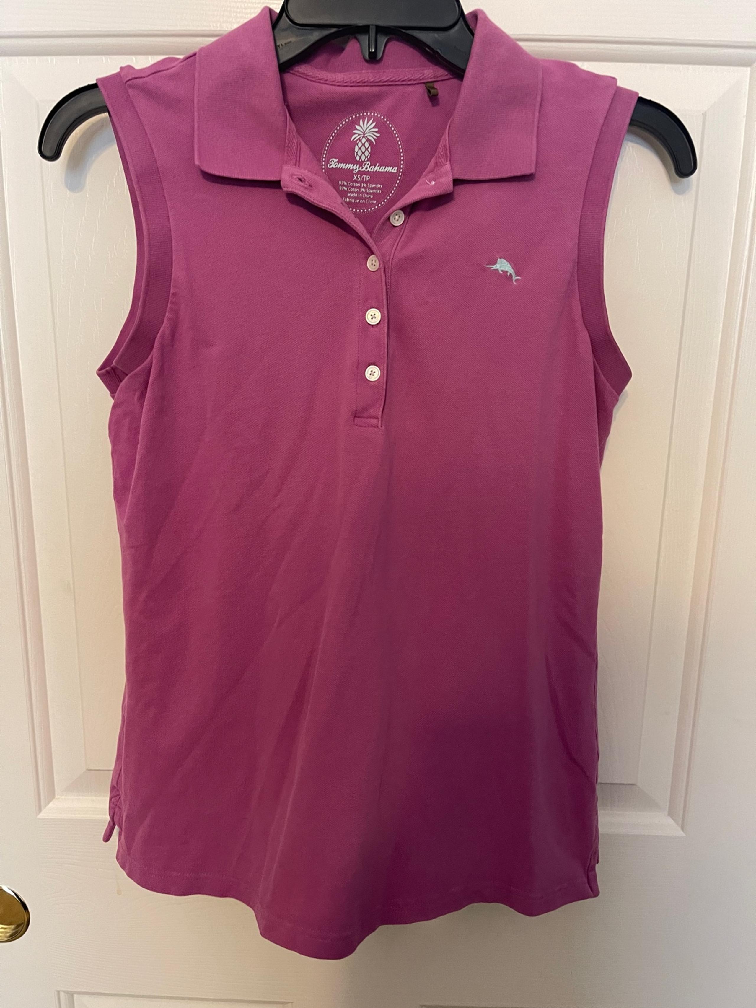 Tommy Bahama Polo Sleeveless Pink XS