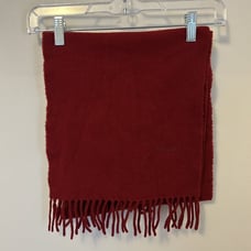 Fendi Wool Scarf Red Burgundy Mens Women's Unisex Winter Warm Old Money