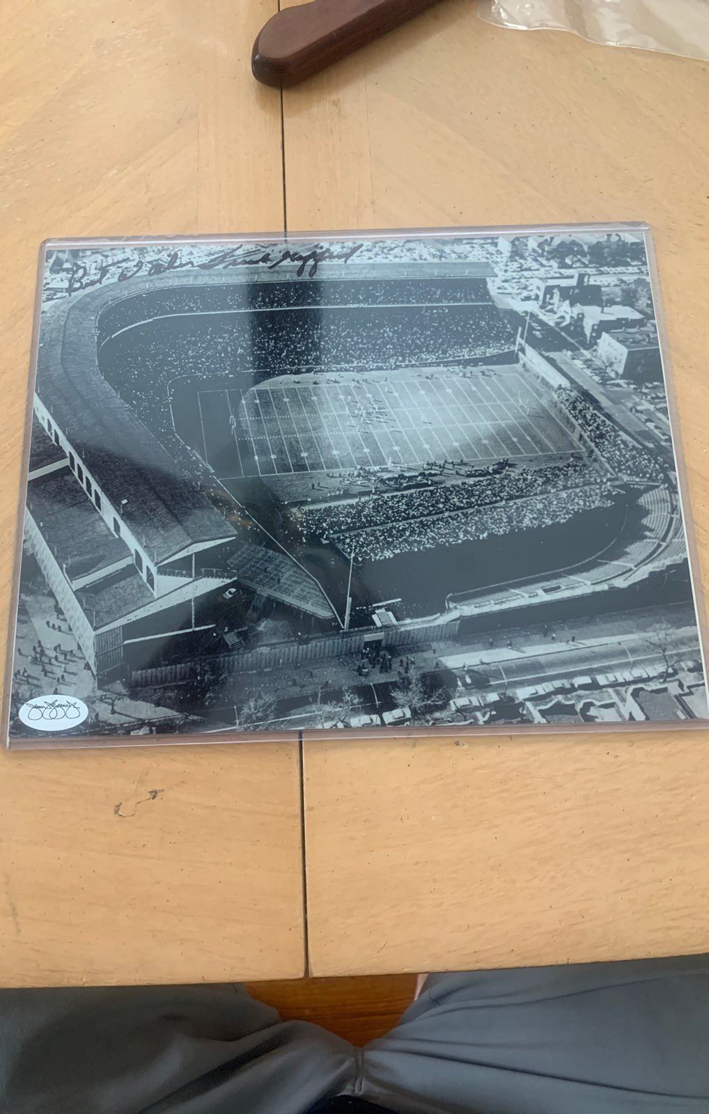 Autograph New York Giants Frank Gifford