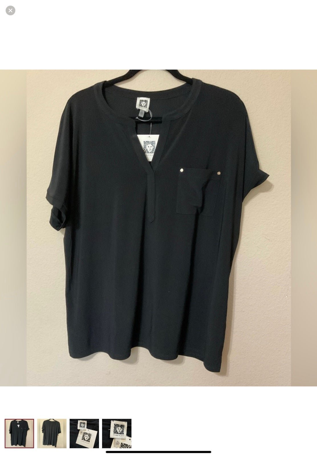 G - Anne Klein Black Shirt