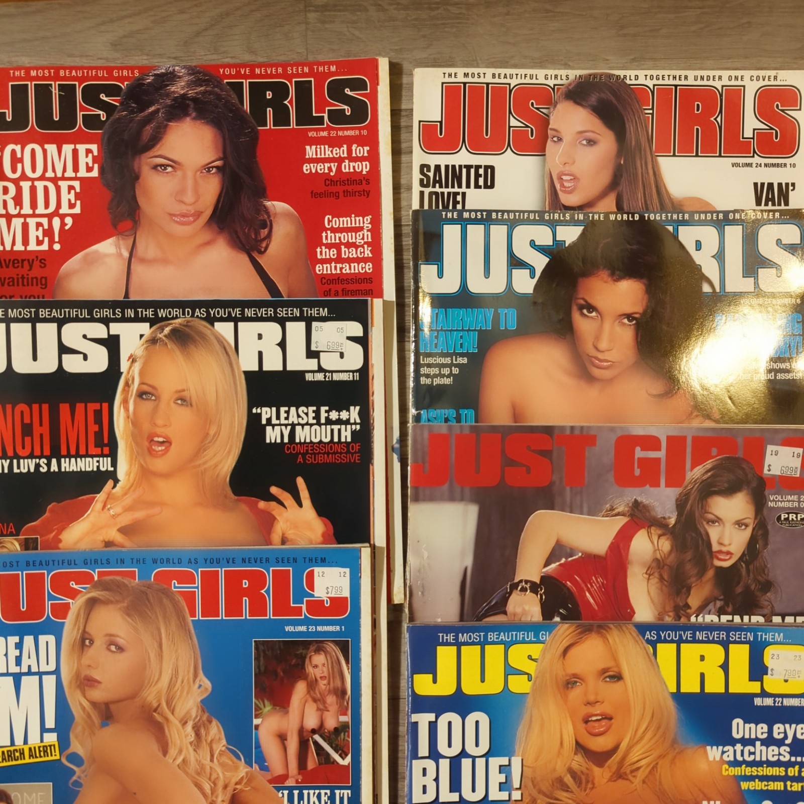 Playboy Type Men's Magazines Vintage Lot of 7 Issues