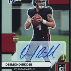 Desmond Ridder 2022 Panini Donruss Optic #TR-3 The Rookies Prizm Rookie Auto /99