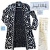 Joseph Ribkoff Artsy Swirled Open Sweater Jacket Sz S