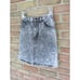 VTG Acid Washed Denim Skirt High Rise 80s Juniors Size 27 GUESS Georges Marciano