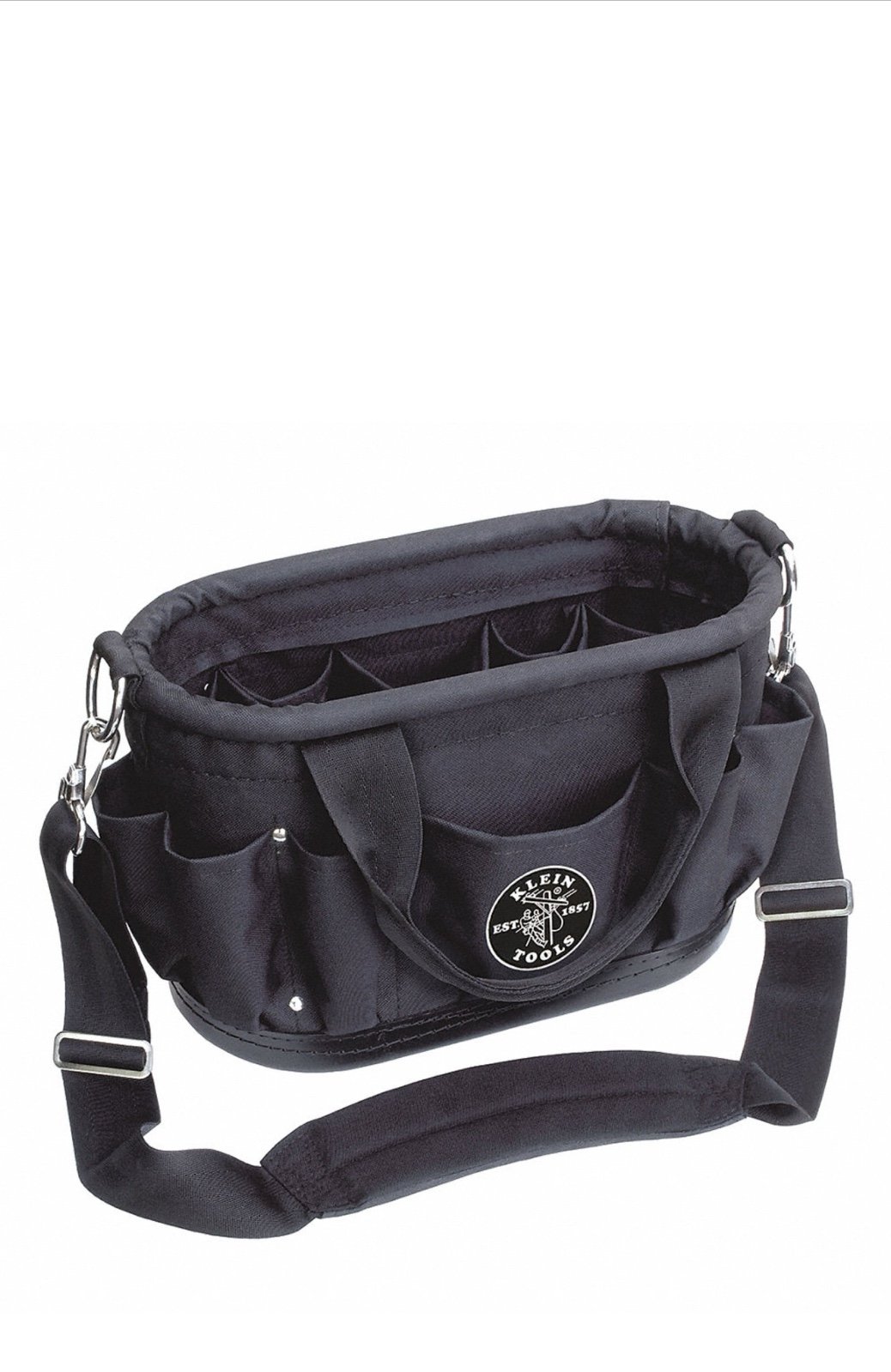 Klein Tools 58889 12-Pocket Tool Tote w/ Shoulder Strap