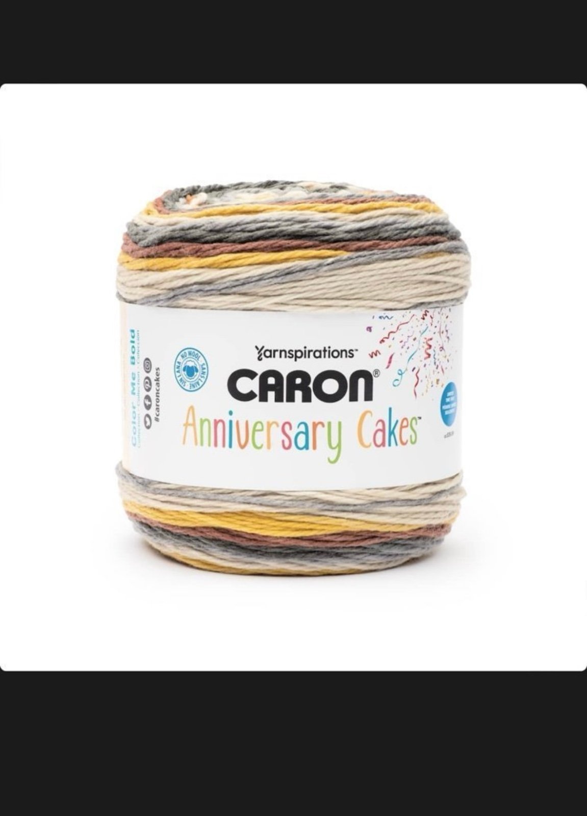 Caron Anniversary Cakes Yarn sticks & stones 2 skeins