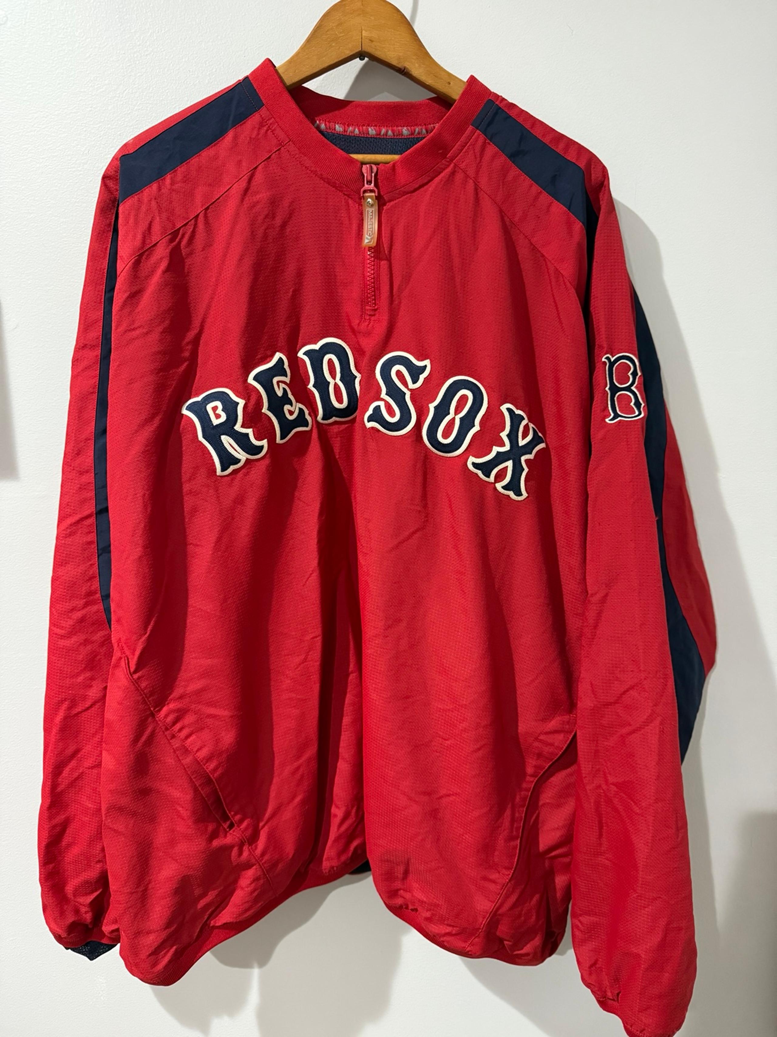 Majestic Boston Red Sox Jacket 1/4 Zip Men’s Pullover Windbreaker XXL P