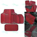 Universal Bride Red / Black Hybrid Racing Fabric Floor Mats Interior Carpets