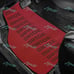 Universal Bride Red / Black Hybrid Racing Fabric Floor Mats Interior Carpets