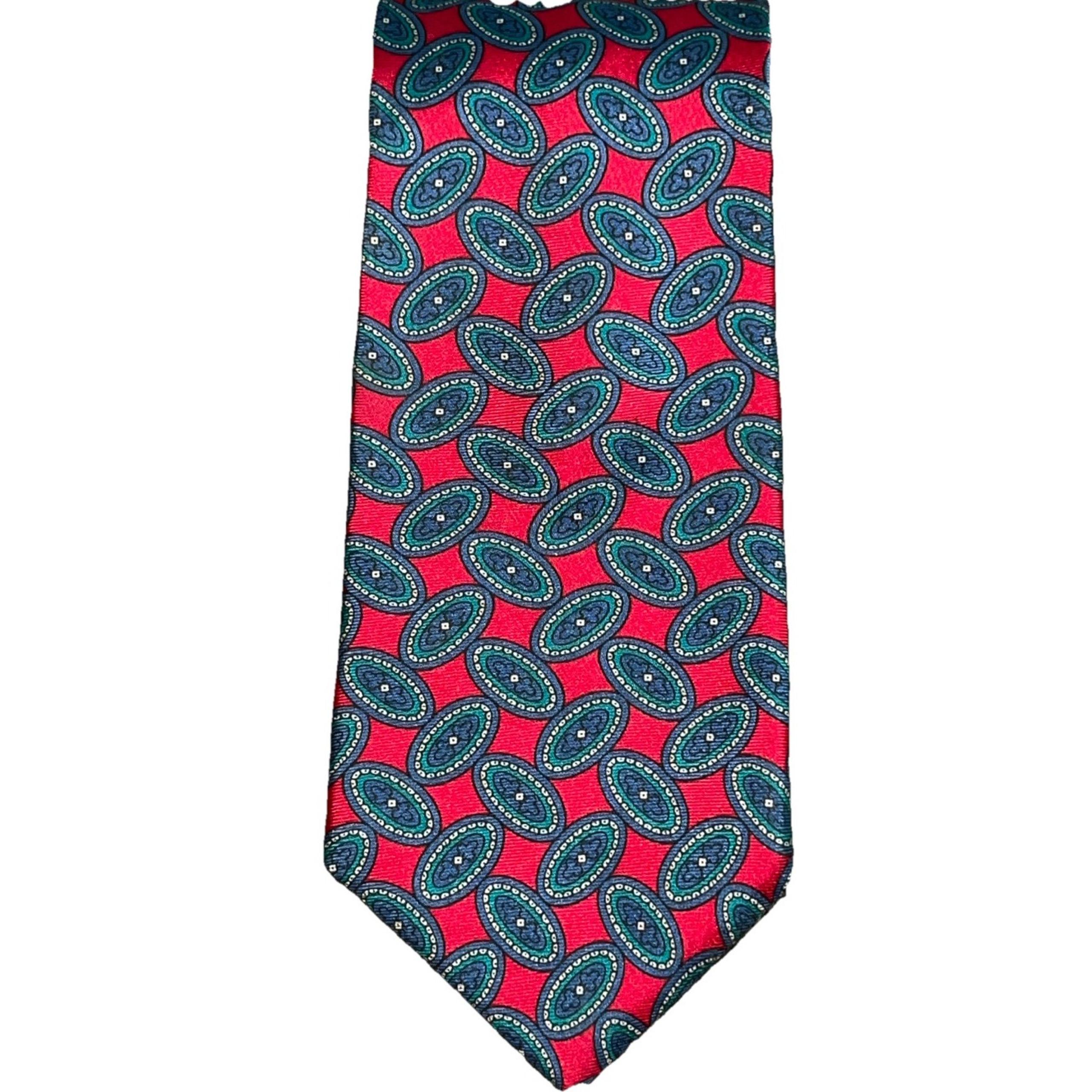 Bert Pulitzer Mens Tie All Silk USA  Classic Retro Vintage Old Money Business