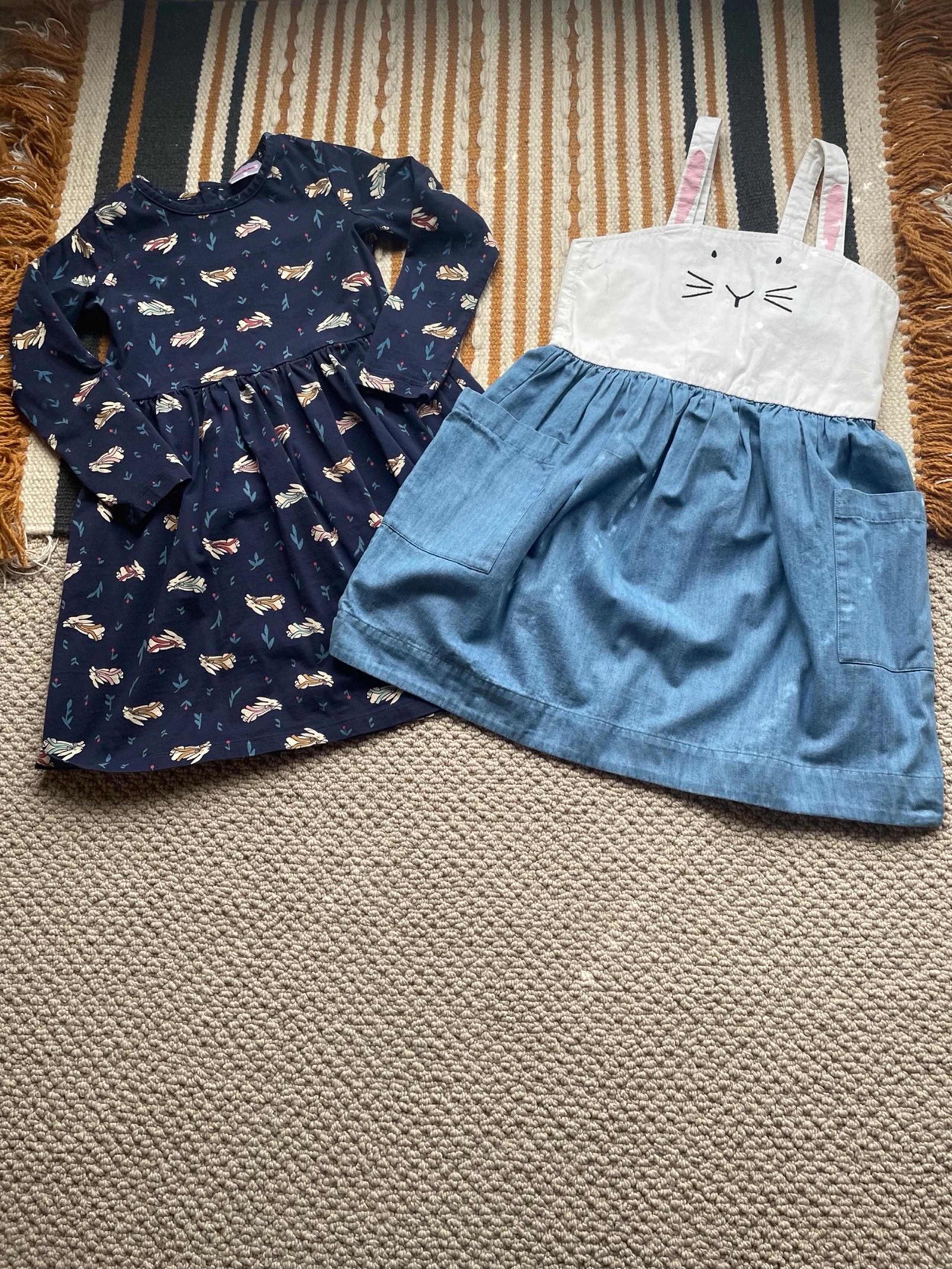 Nordstroms Hanna Anderson Size 6-7 Girls Bunny Dresses