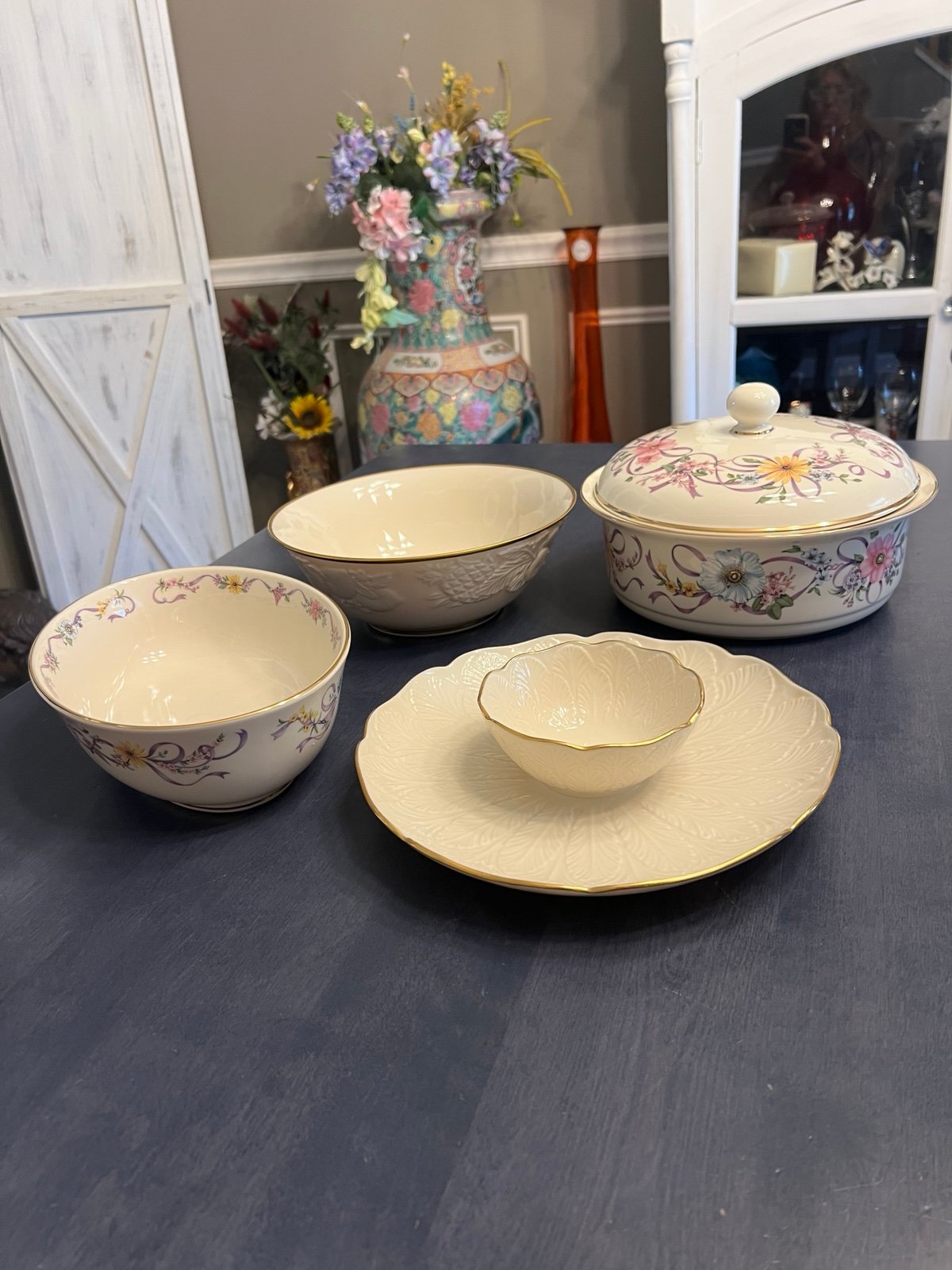 Lenox Constitution Covered Server 10 in, Constitution Oval Bowl 9 in, FOL Bowl 9