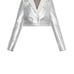 BCBGMAXAZRIA SILVER AVIATOR Faux/Fur Leather Metallic Cropped JACKET SIZE XS NEW