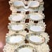 Noritake Christmas Ball 175 16034 Salt Dips and Spoon Stacking Caddy 8 pc LOT