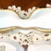 Noritake Christmas Ball 175 16034 Salt Dips and Spoon Stacking Caddy 8 pc LOT