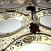 Noritake Christmas Ball 175 16034 Salt Dips and Spoon Stacking Caddy 8 pc LOT