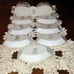 Noritake Christmas Ball 175 16034 Salt Dips and Spoon Stacking Caddy 8 pc LOT