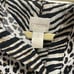 Chico's Womens 3 Black White Leopard Tiger Mix 3/4 Flip Cuff Button Up Shirt