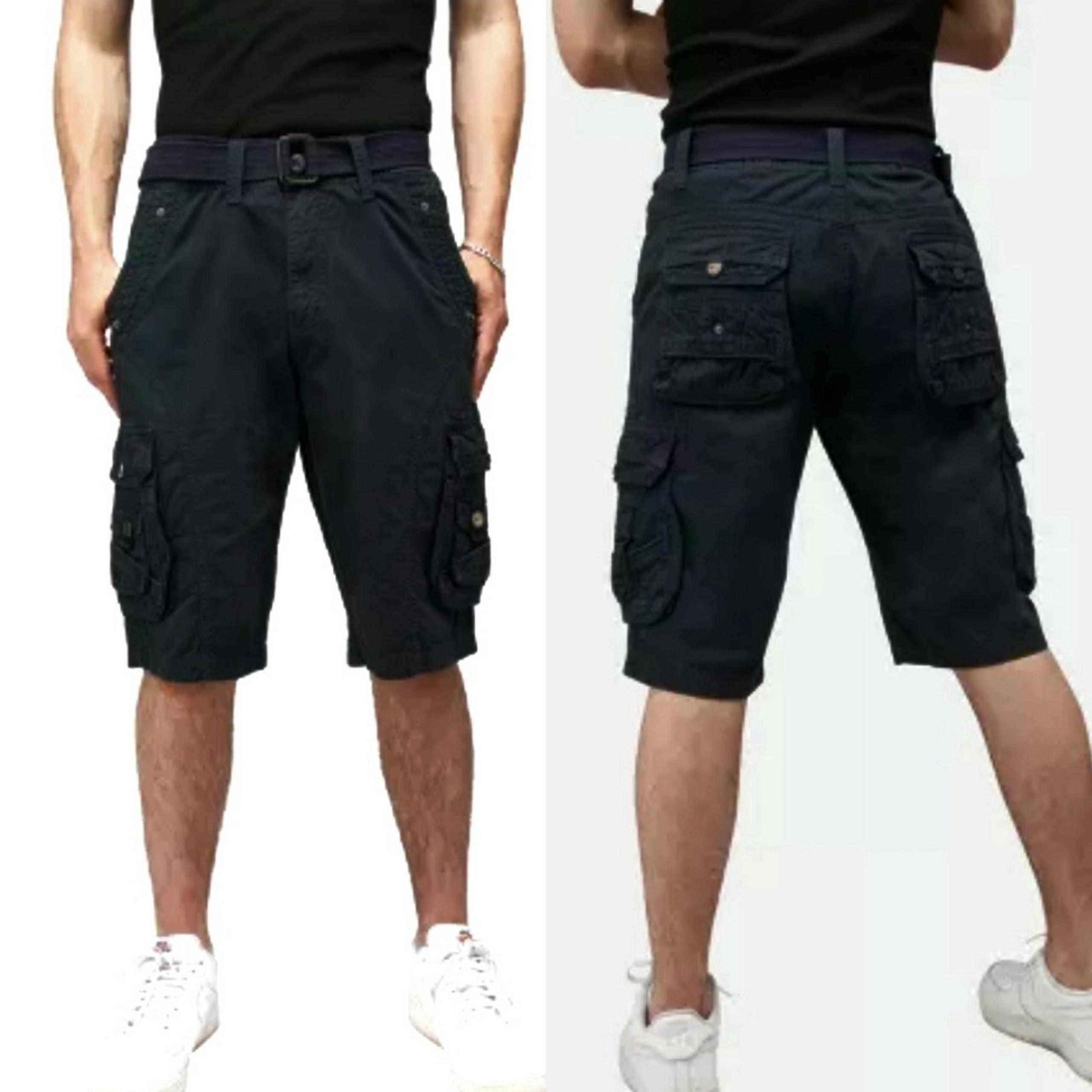X RAY Men's Belted Cargo Shorts