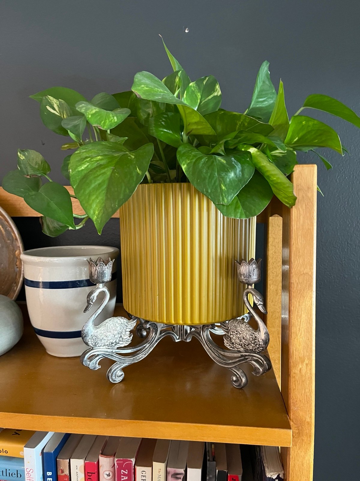 Vintage Swan Candelabra/Plant Stand