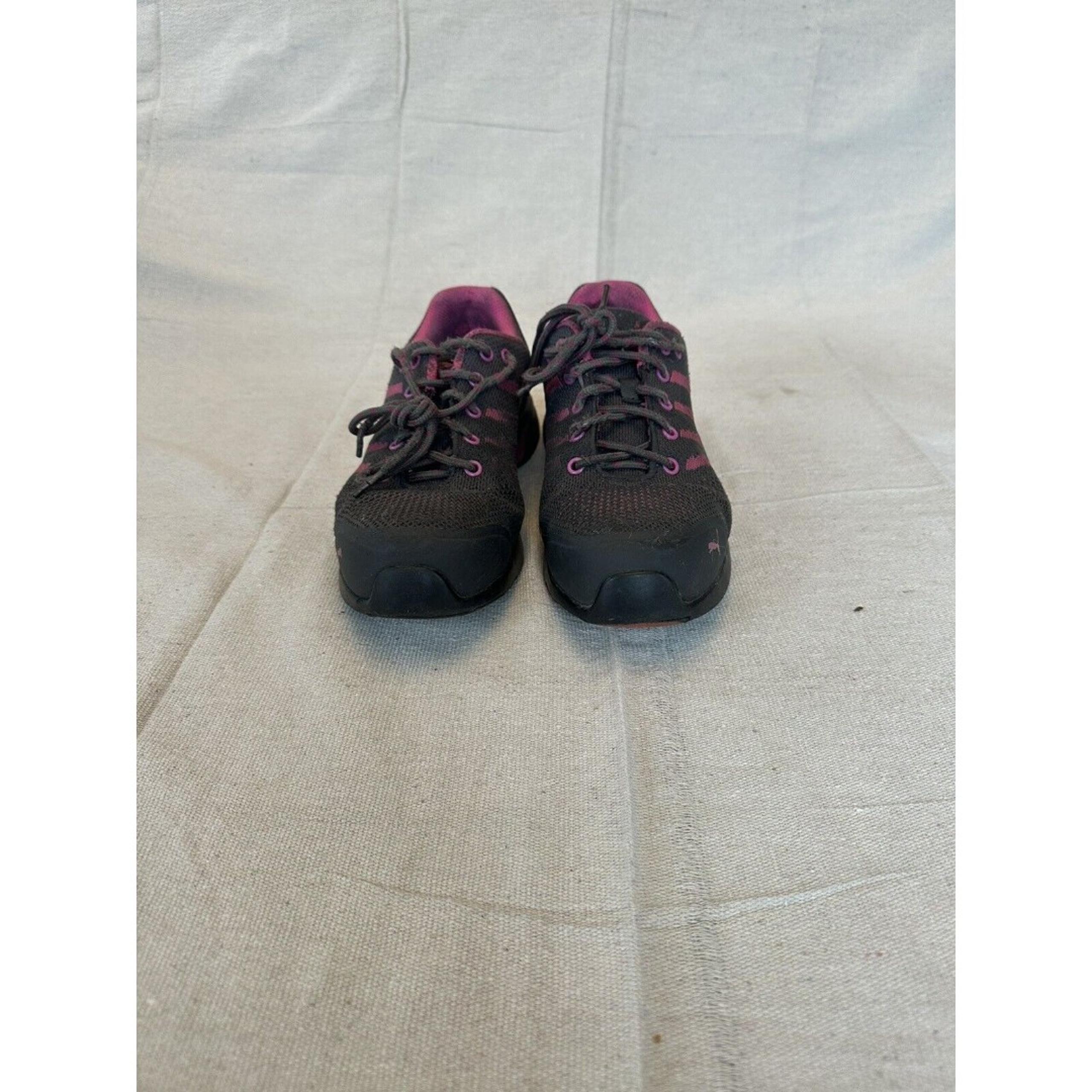 Puma Safety Women's Knit Low Gray & Pink SD Steel Toe Knit Shoes-F2413-11