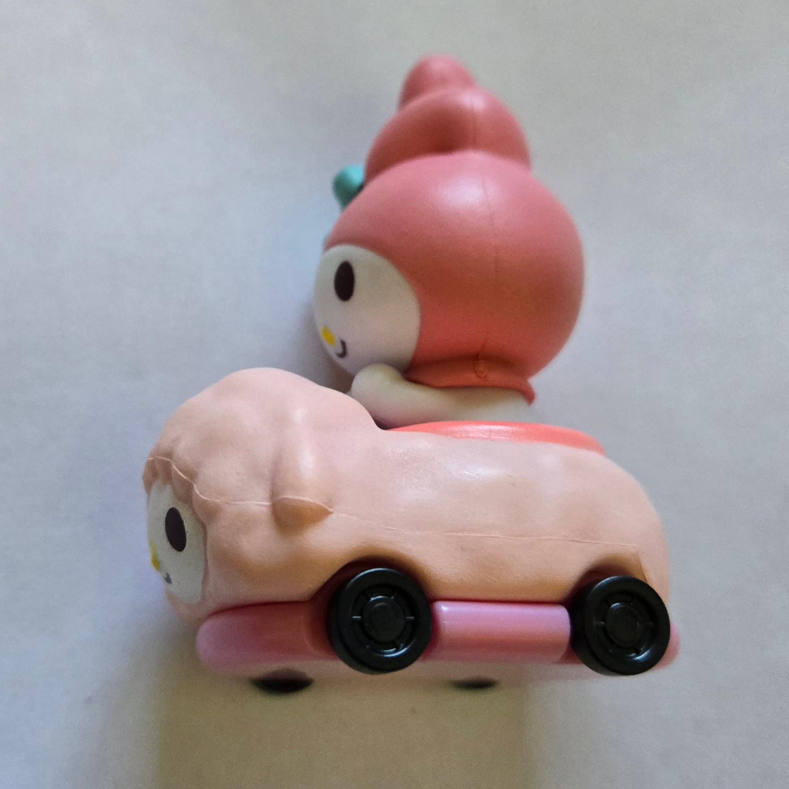 My Melody car figure (working wheels) - Sanrio