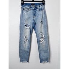 Judy Blue Boyfriend Fit Bleach Splatter Women's Stretch Jeans Size 1/25