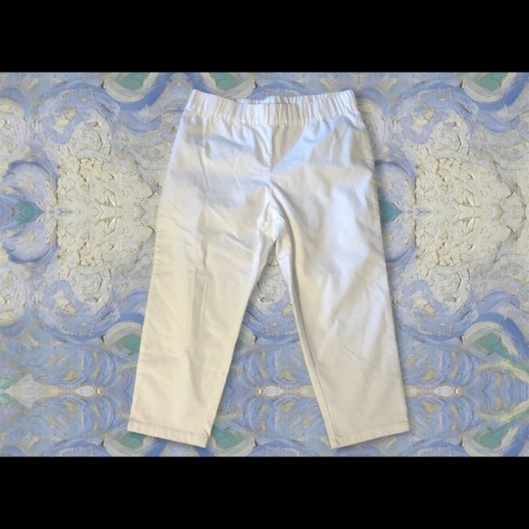 SOFT SURROUNDINGS Metro Cropped Legging PANT SZ. 14P Stretch White PETITE